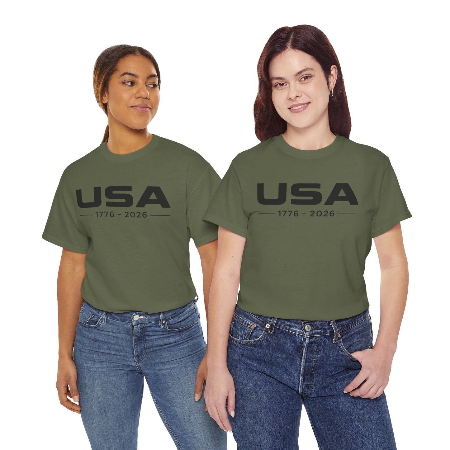 USA 1776 2026 Shirt Front and Back Graphic | Patriotic Eagle Flag Tee | American Flag Print T-Shirt | Fourth of July Outfit | USA Freedom Tshirt