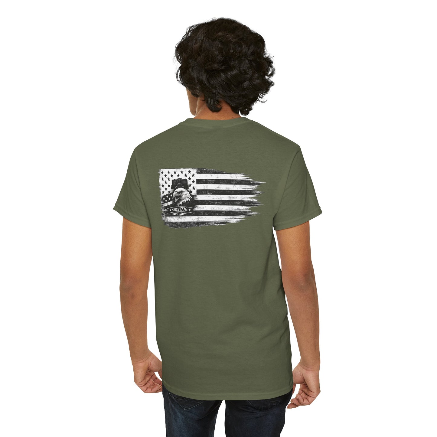 Freedom 1776 2026 Graphic Shirt Front and Back | Patriotic Eagle Flag Tee | American Freedom Tshirt | Fourth of July Outfit | USA 250 Anniversary T-Shirt