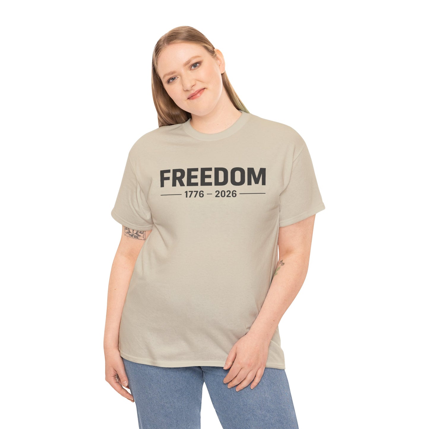 Independence Freedom Graphic Tee | Freedom 1776 2026 Shirt | Patriotic American Flag T-Shirt | 250th Year Anniversary Tshirt |  Fourth of July Outfit