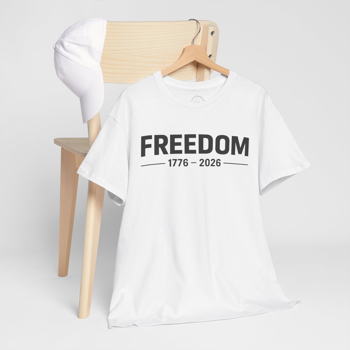Freedom 1776 2026 Minimalist T-Shirt | Modern Patriotic Tee | Fourth of July Outfit | Independence Day Tee