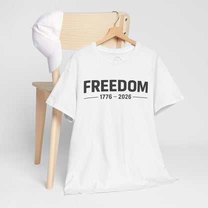 Freedom 1776 2026 Minimalist T-Shirt | Modern Patriotic Tee | Fourth of July Outfit | Independence Day Tee