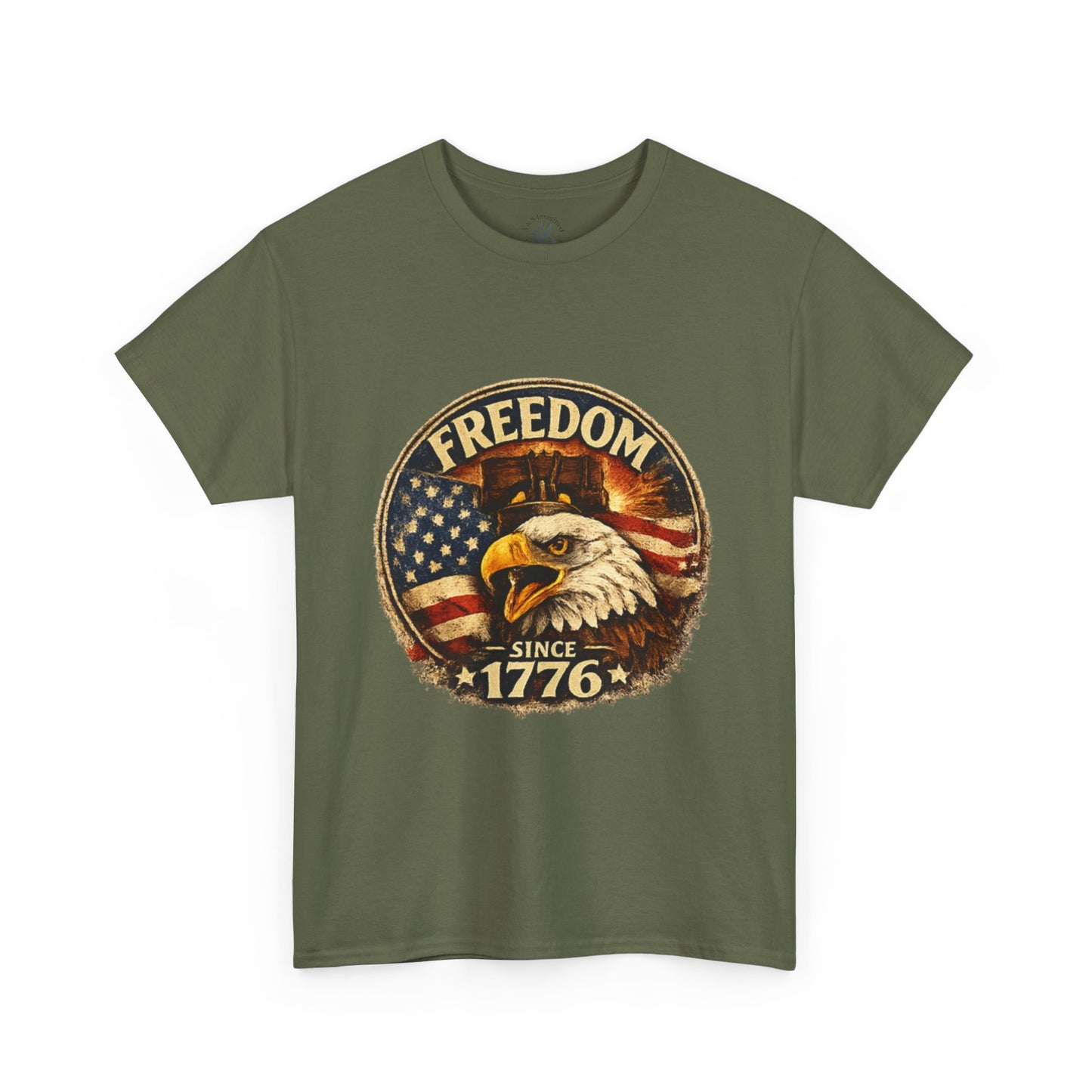 Freedom Since 1776 Shirt | American Eagle Vintage Tee | Fourth of July Graphic T-Shirt | USA Flag Eagle Tshirt | Independence Day Outfit
