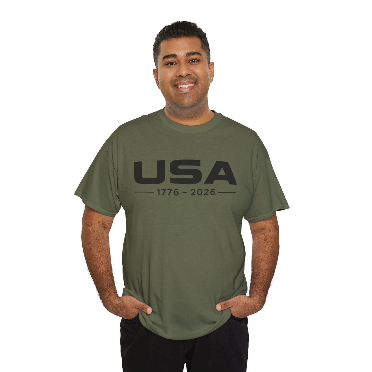 USA 1776-2026 Minimalist Patriotic T-Shirt | Modern Independence Day Tee | Fourth of July Shirt