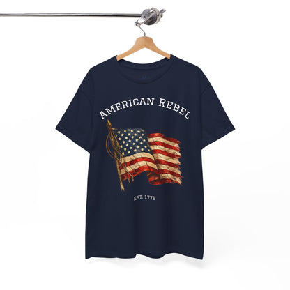 American Rebel 1776 Shirt | Vintage American Flag Tee | Patriotic USA T-Shirt | Independence Day Tshirt | Distressed Flag Graphic Shirt | Fourth of July Outfit