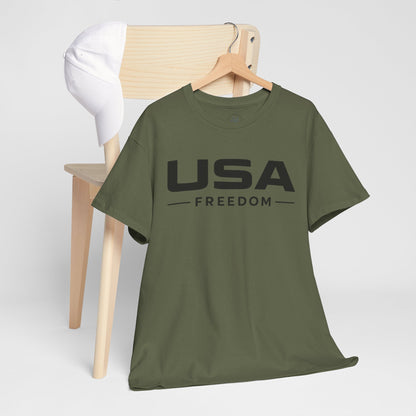 USA Freedom Minimalist T-shirt | Modern Patriotic Tee | Fourth of July Outfit | Independence Day Tee
