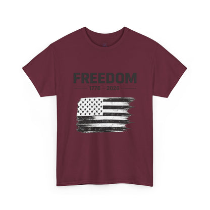 Vintage Freedom 1776 2026 Shirt | Patriotic American Flag Tee | USA 250 Anniversary T-Shirt | Minimalist Independence Tshirt | Fourth of July Outfit