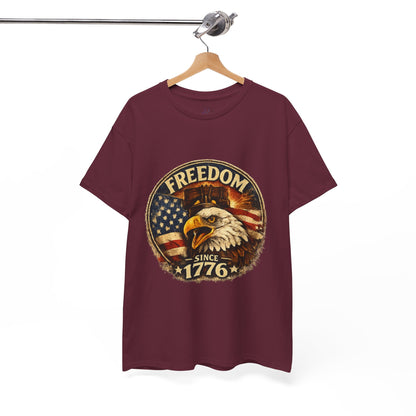 Freedom Since 1776 Shirt | American Eagle Vintage Tee | Fourth of July Graphic T-Shirt | USA Flag Eagle Tshirt | Independence Day Outfit
