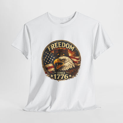 Freedom Since 1776 Shirt | American Eagle Vintage Tee | Fourth of July Graphic T-Shirt | USA Flag Eagle Tshirt | Independence Day Outfit