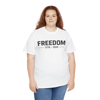 Freedom 1776 2026 Graphic Shirt Front and Back | Patriotic Eagle Flag Tee |  American Freedom Tshirt | Fourth of July Outfit | USA 250 Anniversary T-Shirt
