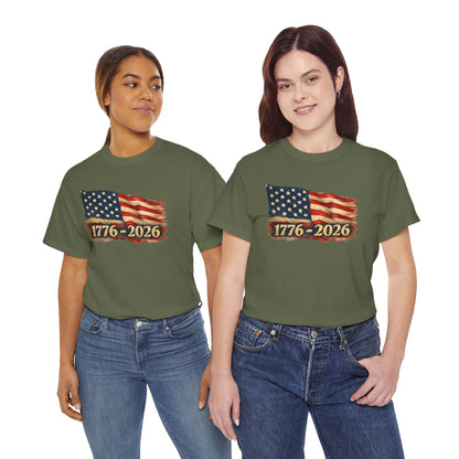 250th Anniversary USA Shirt | 1776 2026 T-Shirt | American Flag Tee | Fourth of July Patriotic Shirt