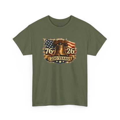 USA 250 Years Anniversary Shirt | Liberty Bell 1776 2026 | Patriotic T-shirt | Fourth of July Vintage Flag Tee | American Graphic Shirt