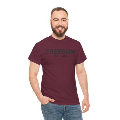 Independence Freedom Graphic Tee | Freedom 1776 2026 Shirt | Patriotic American Flag T-Shirt | 250th Year Anniversary Tshirt |  Fourth of July Outfit
