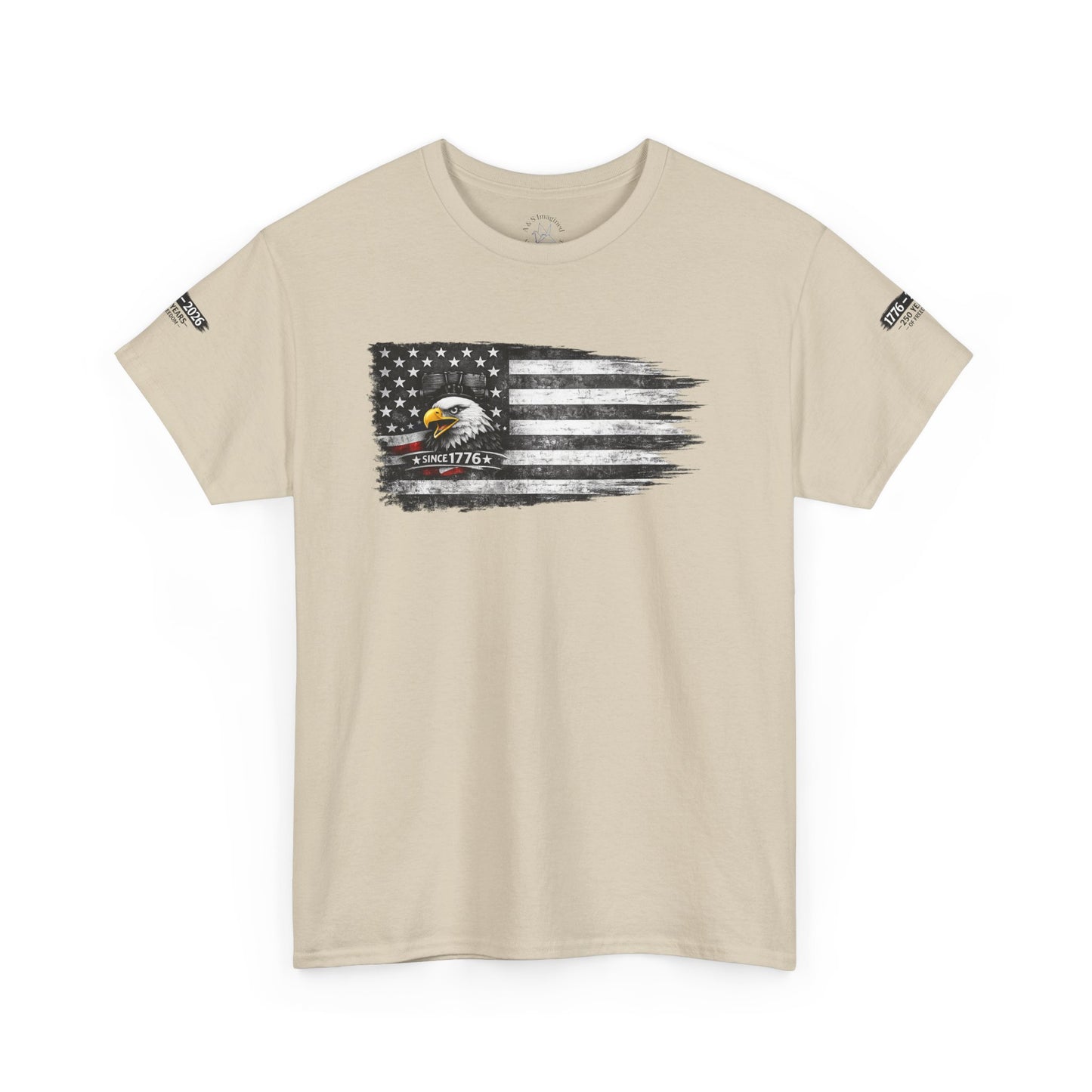 American Flag Eagle Shirt | 1776 Patriotic Tee | USA Flag T-shirt | Bald Eagle Shirt | Fourth of July Outfit | Minimal Patriotic Tee