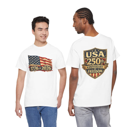 250th Anniversary USA Shirt | 1776 2026 T-Shirt | American Flag Tee | Fourth of July Patriotic Shirt