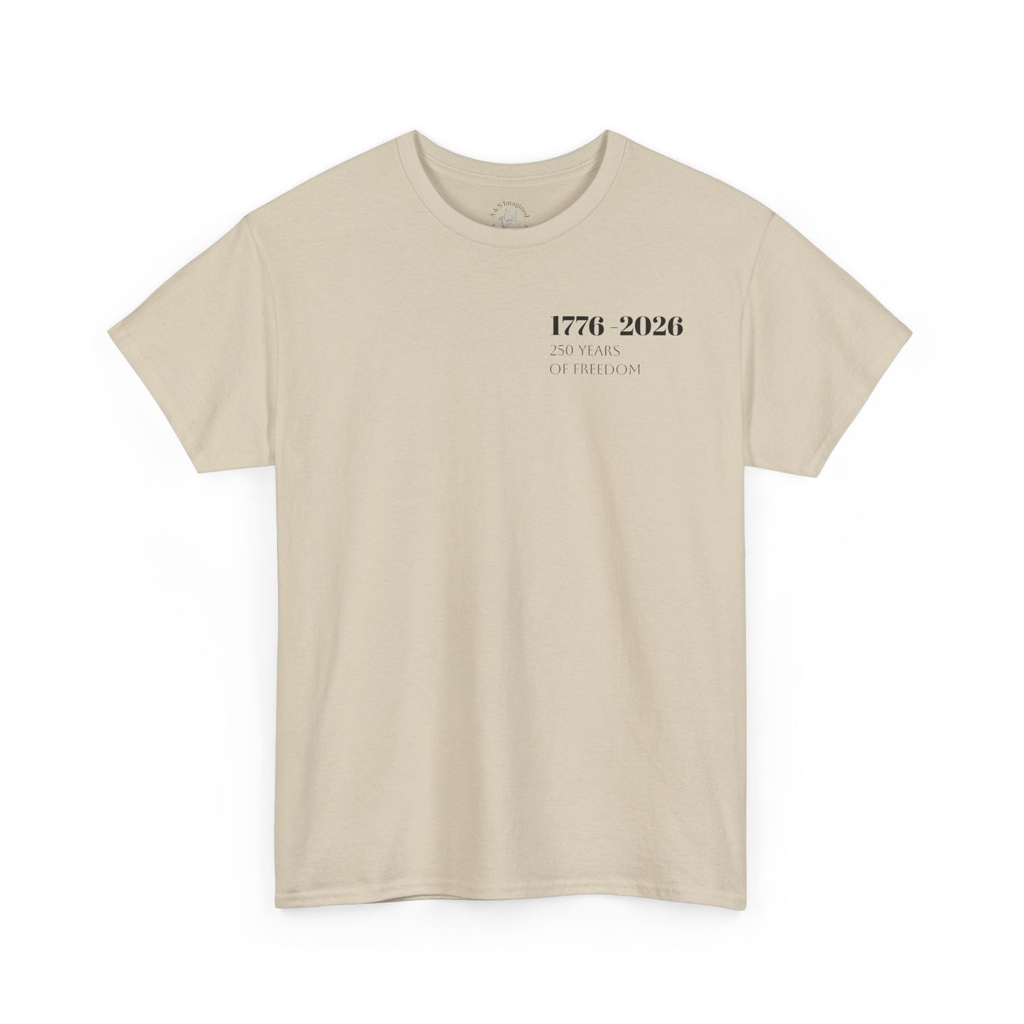 Minimalist Freedom 1776 Shirt | American Eagle Graphic Tee | 250 Years of Freedom 1776 2026 T-Shirt | USA Flag Front and Back Tshirt | Fourth of July Outfit