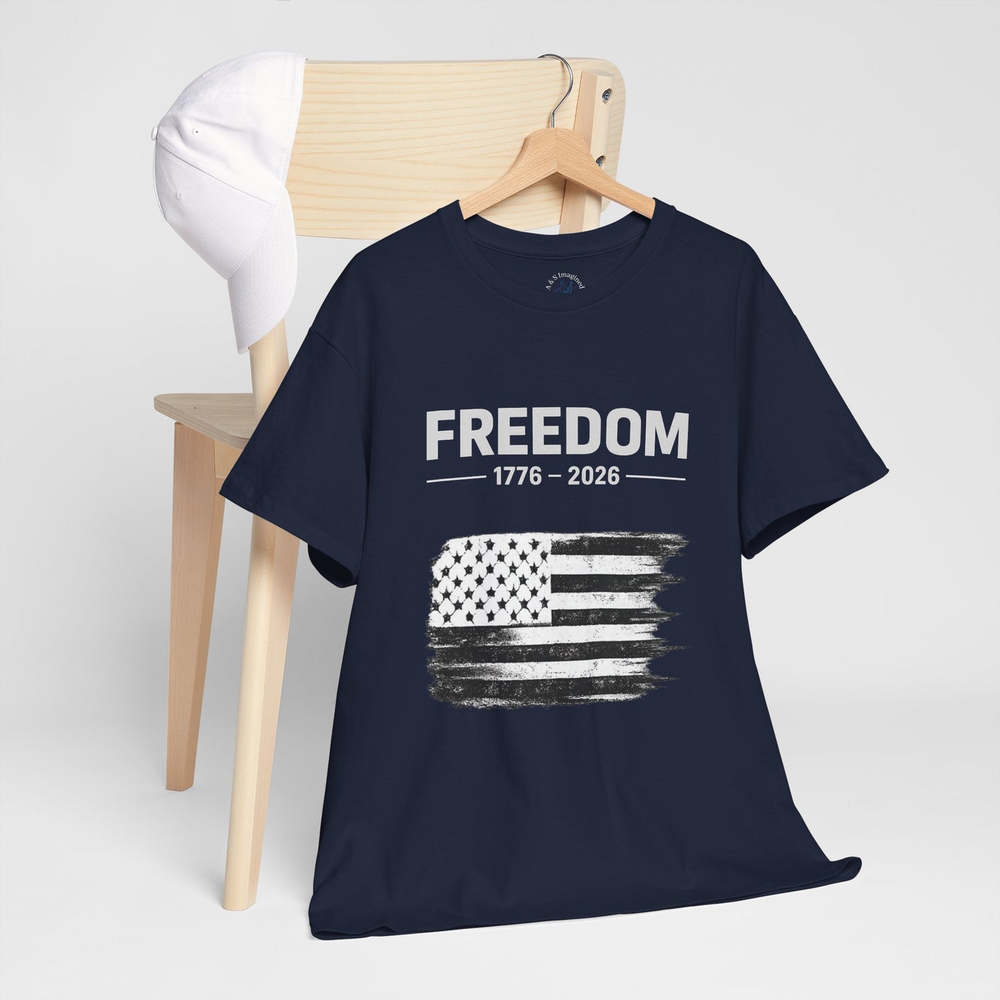 Vintage Freedom 1776 2026 Shirt | Patriotic American Flag Tee | USA 250 Anniversary T-Shirt | Minimalist Independence Tshirt | Fourth of July Outfit