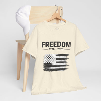 Vintage Freedom 1776 2026 Shirt | Patriotic American Flag Tee | USA 250 Anniversary T-Shirt | Minimalist Independence Tshirt | Fourth of July Outfit