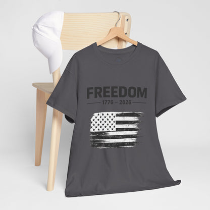 Vintage Freedom 1776 2026 Shirt | Patriotic American Flag Tee | USA 250 Anniversary T-Shirt | Minimalist Independence Tshirt | Fourth of July Outfit