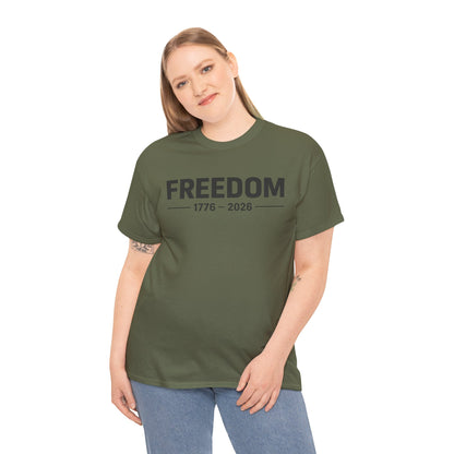 Freedom 1776 2026 Minimalist T-Shirt | Modern Patriotic Tee | Fourth of July Outfit | Independence Day Tee