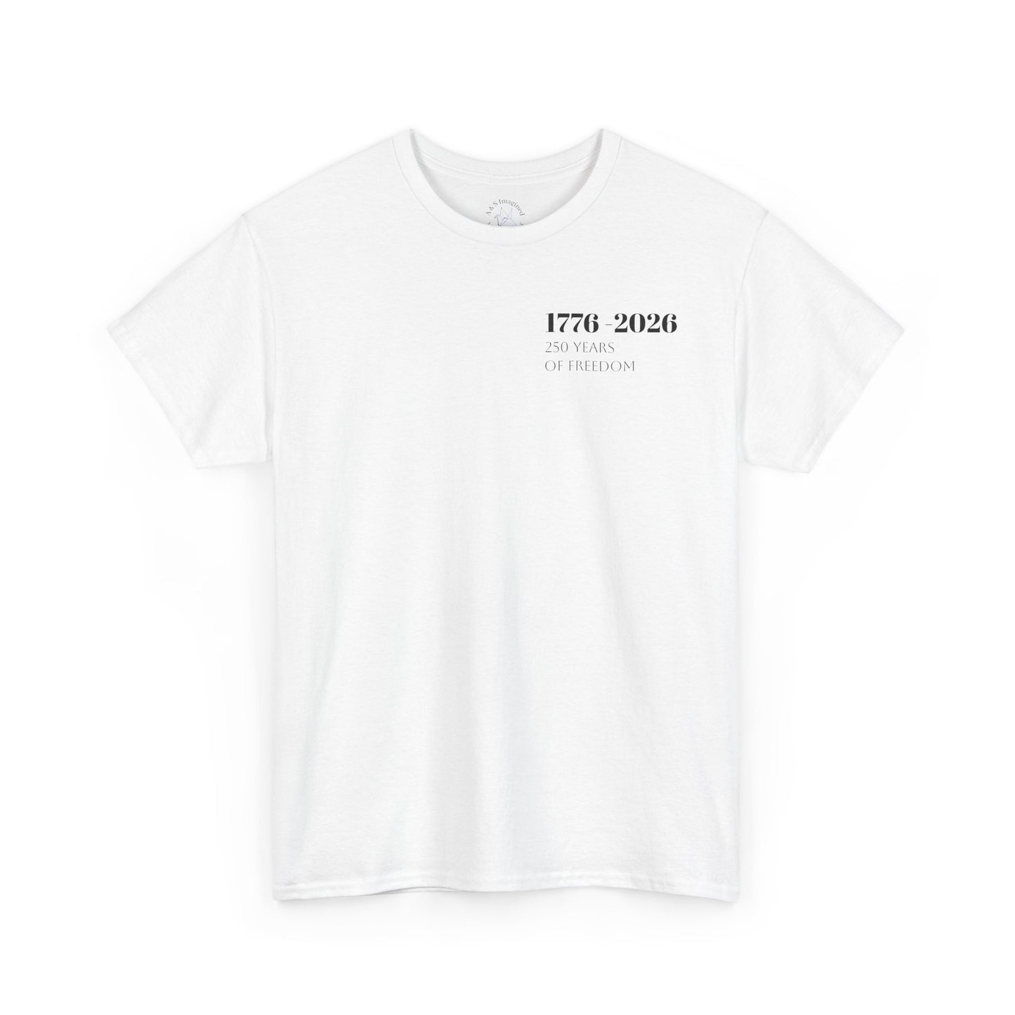 Minimalist Freedom 1776 Shirt | American Eagle Graphic Tee | 250 Years of Freedom 1776 2026 T-Shirt | USA Flag Front and Back Tshirt | Fourth of July Outfit