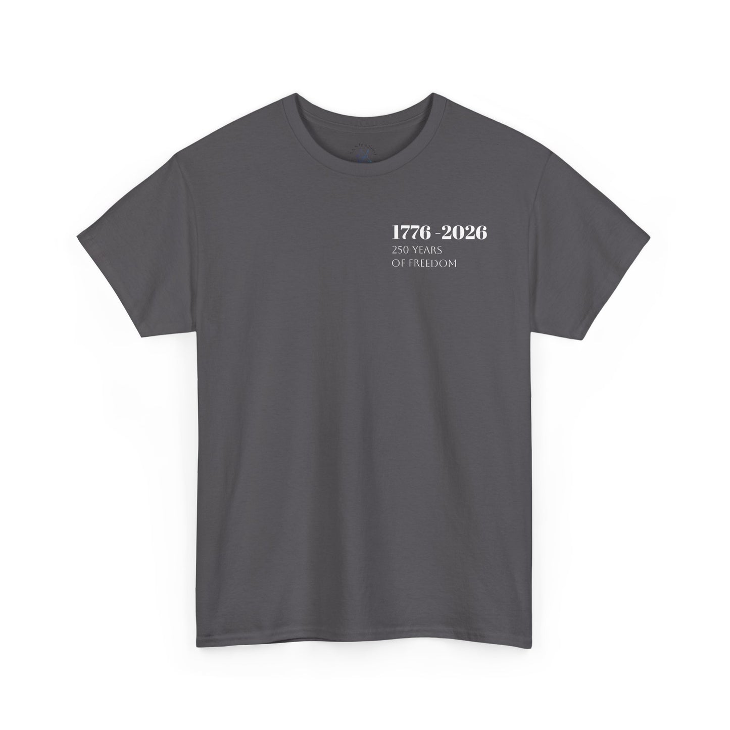 Minimalist Freedom 1776 Shirt | American Eagle Graphic Tee | 250 Years of Freedom 1776 2026 T-Shirt | USA Flag Front and Back Tshirt | Fourth of July Outfit