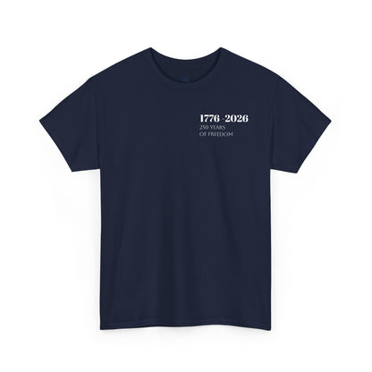 Minimalist Freedom 1776 Shirt | American Eagle Graphic Tee | 250 Years of Freedom 1776 2026 T-Shirt | USA Flag Front and Back Tshirt | Fourth of July Outfit