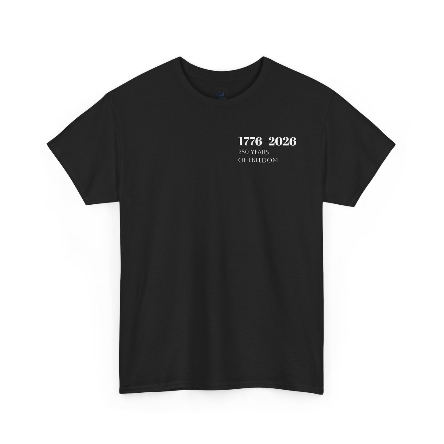 Minimalist Freedom 1776 Shirt | American Eagle Graphic Tee | 250 Years of Freedom 1776 2026 T-Shirt | USA Flag Front and Back Tshirt | Fourth of July Outfit