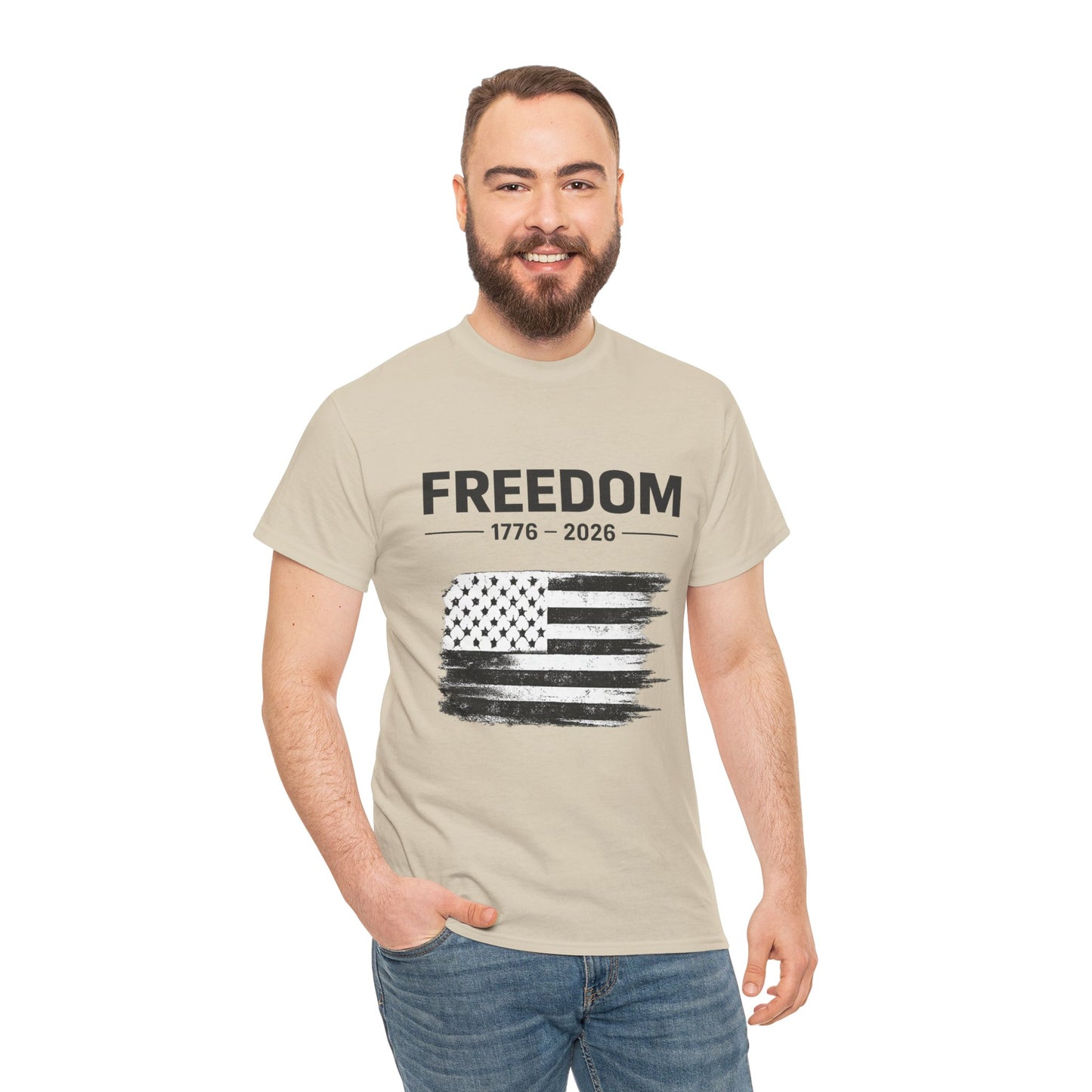 Vintage Freedom 1776 2026 Shirt | Patriotic American Flag Tee | USA 250 Anniversary T-Shirt | Minimalist Independence Tshirt | Fourth of July Outfit