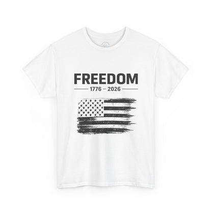 Vintage Freedom 1776 2026 Shirt | Patriotic American Flag Tee | USA 250 Anniversary T-Shirt | Minimalist Independence Tshirt | Fourth of July Outfit