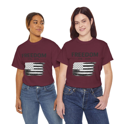 Vintage Freedom 1776 2026 Shirt | Patriotic American Flag Tee | USA 250 Anniversary T-Shirt | Minimalist Independence Tshirt | Fourth of July Outfit