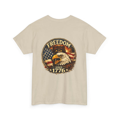 Minimalist Freedom 1776 Shirt | American Eagle Graphic Tee | 250 Years of Freedom 1776 2026 T-Shirt | USA Flag Front and Back Tshirt | Fourth of July Outfit
