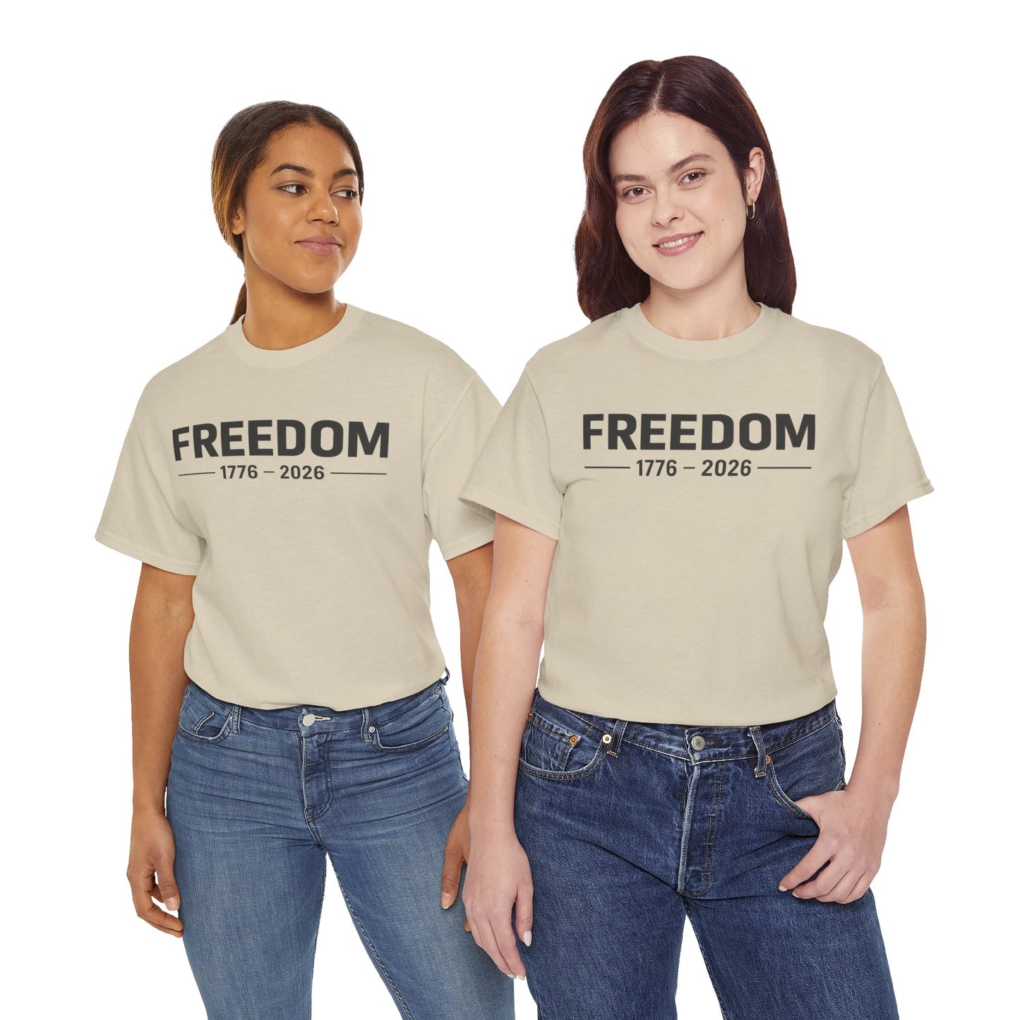 Freedom 1776 2026 Minimalist T-Shirt | Modern Patriotic Tee | Fourth of July Outfit | Independence Day Tee