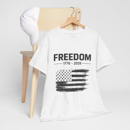 Vintage Freedom 1776 2026 Shirt | Patriotic American Flag Tee | USA 250 Anniversary T-Shirt | Minimalist Independence Tshirt | Fourth of July Outfit