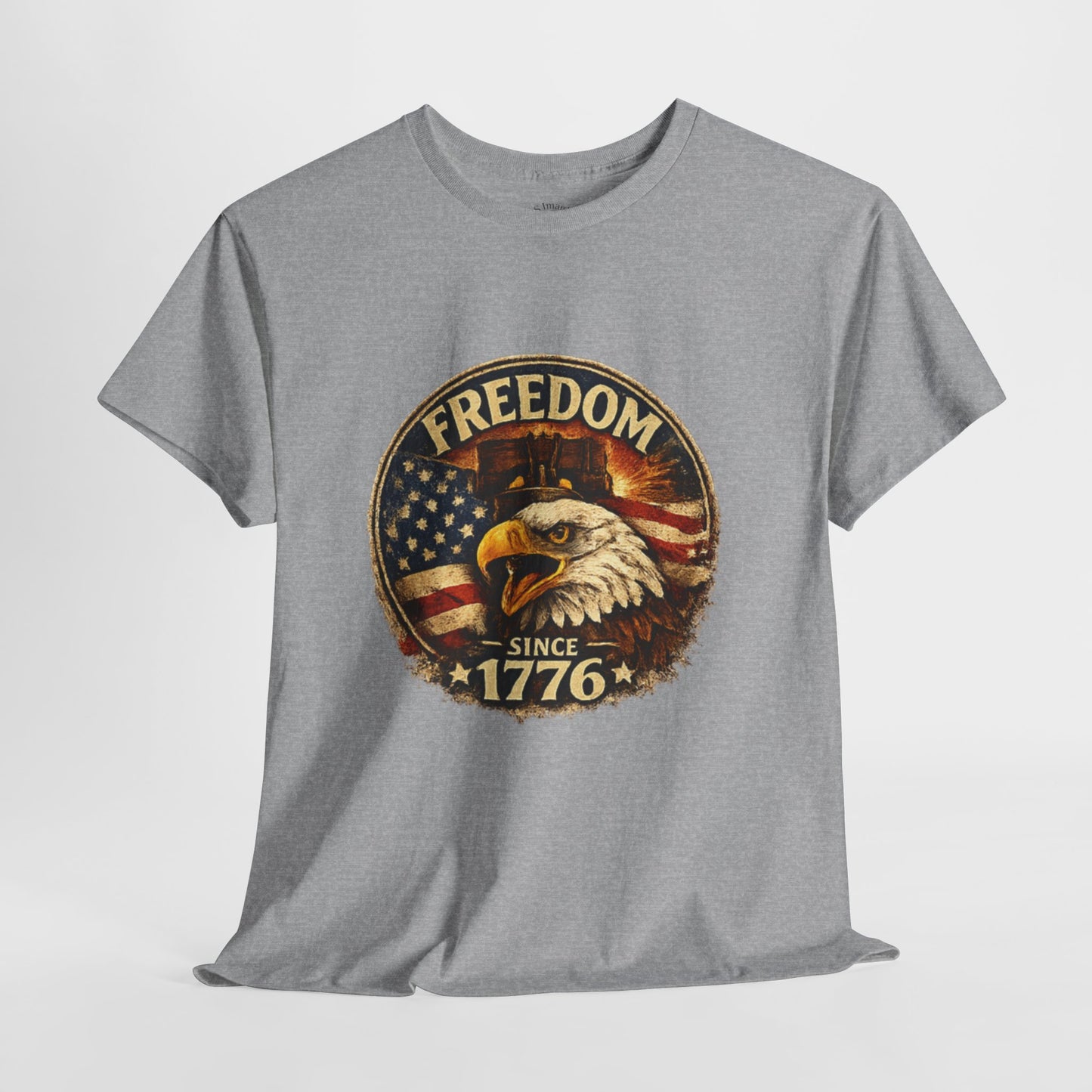 Freedom Since 1776 Shirt | American Eagle Vintage Tee | Fourth of July Graphic T-Shirt | USA Flag Eagle Tshirt | Independence Day Outfit