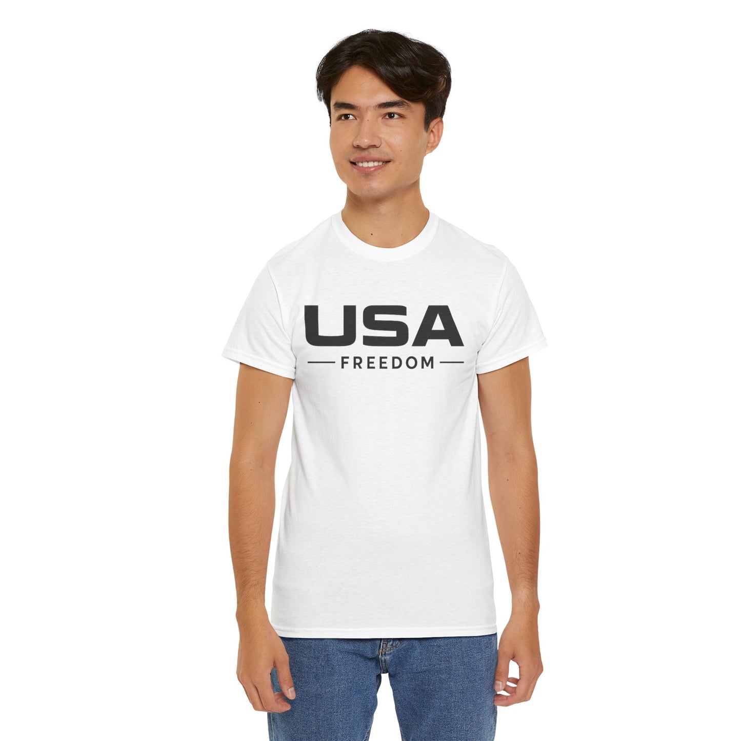 USA Freedom Shirt Front and Back | Patriotic Eagle Flag Tee | American Flag Print T-Shirt | Fourth of July Outfit | USA Graphic Tee