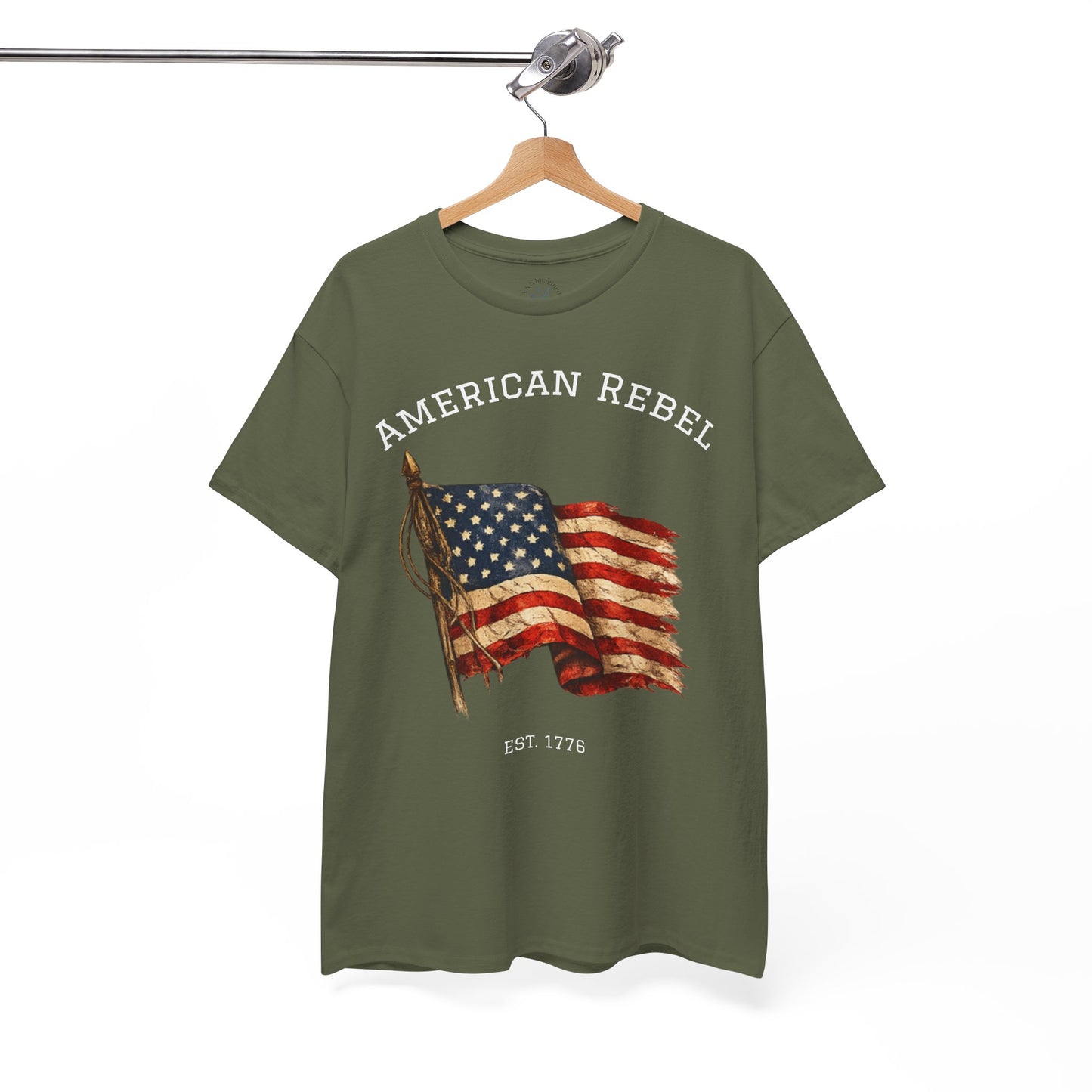 American Rebel 1776 Shirt | Vintage American Flag Tee | Patriotic USA T-Shirt | Independence Day Tshirt | Distressed Flag Graphic Shirt | Fourth of July Outfit