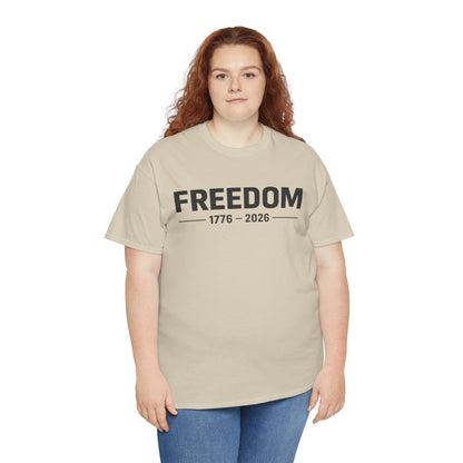 Freedom 1776 2026 Minimalist T-Shirt | Modern Patriotic Tee | Fourth of July Outfit | Independence Day Tee