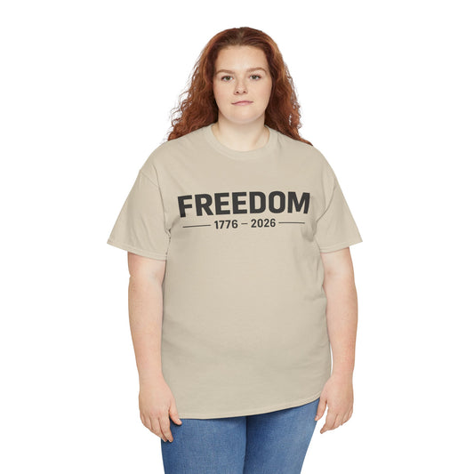 Freedom 1776 2026 Minimalist T-Shirt | Modern Patriotic Tee | Fourth of July Outfit | Independence Day Tee