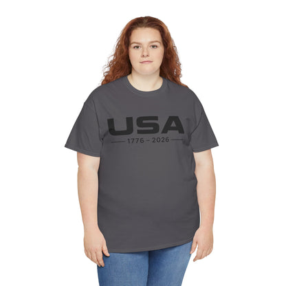 USA 1776-2026 Minimalist Patriotic T-Shirt | Modern Independence Day Tee | Fourth of July Shirt