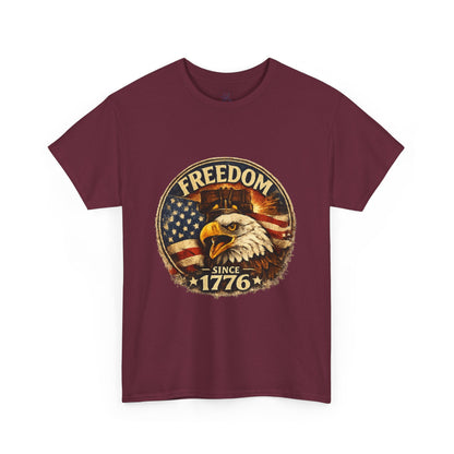 Freedom Since 1776 Shirt | American Eagle Vintage Tee | Fourth of July Graphic T-Shirt | USA Flag Eagle Tshirt | Independence Day Outfit