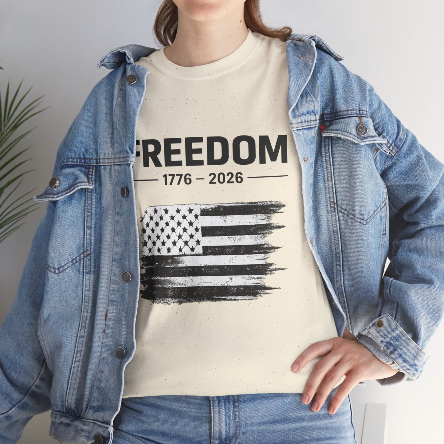 Vintage Freedom 1776 2026 Shirt | Patriotic American Flag Tee | USA 250 Anniversary T-Shirt | Minimalist Independence Tshirt | Fourth of July Outfit