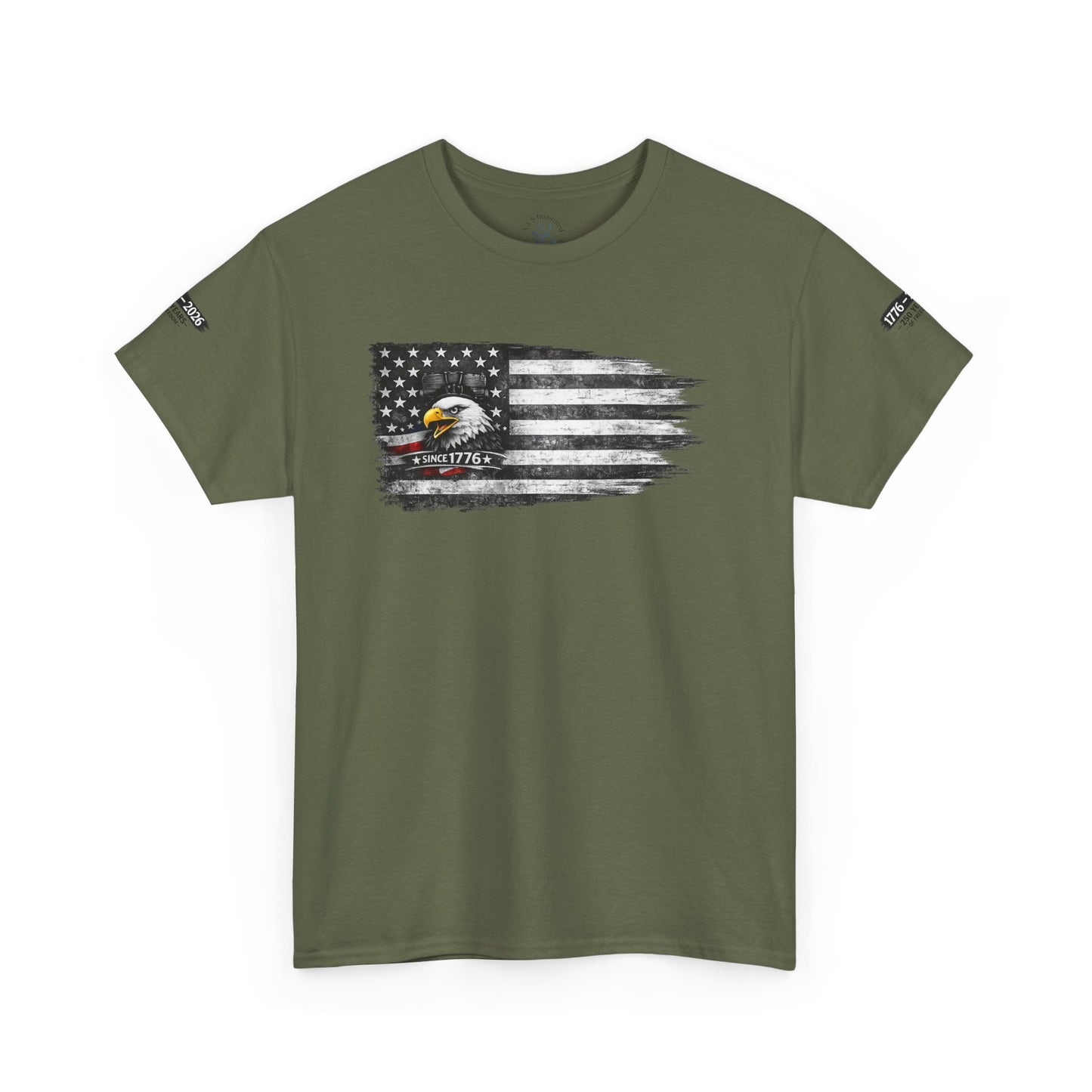 American Flag Eagle Shirt | 1776 Patriotic Tee | USA Flag T-shirt | Bald Eagle Shirt | Fourth of July Outfit | Minimal Patriotic Tee