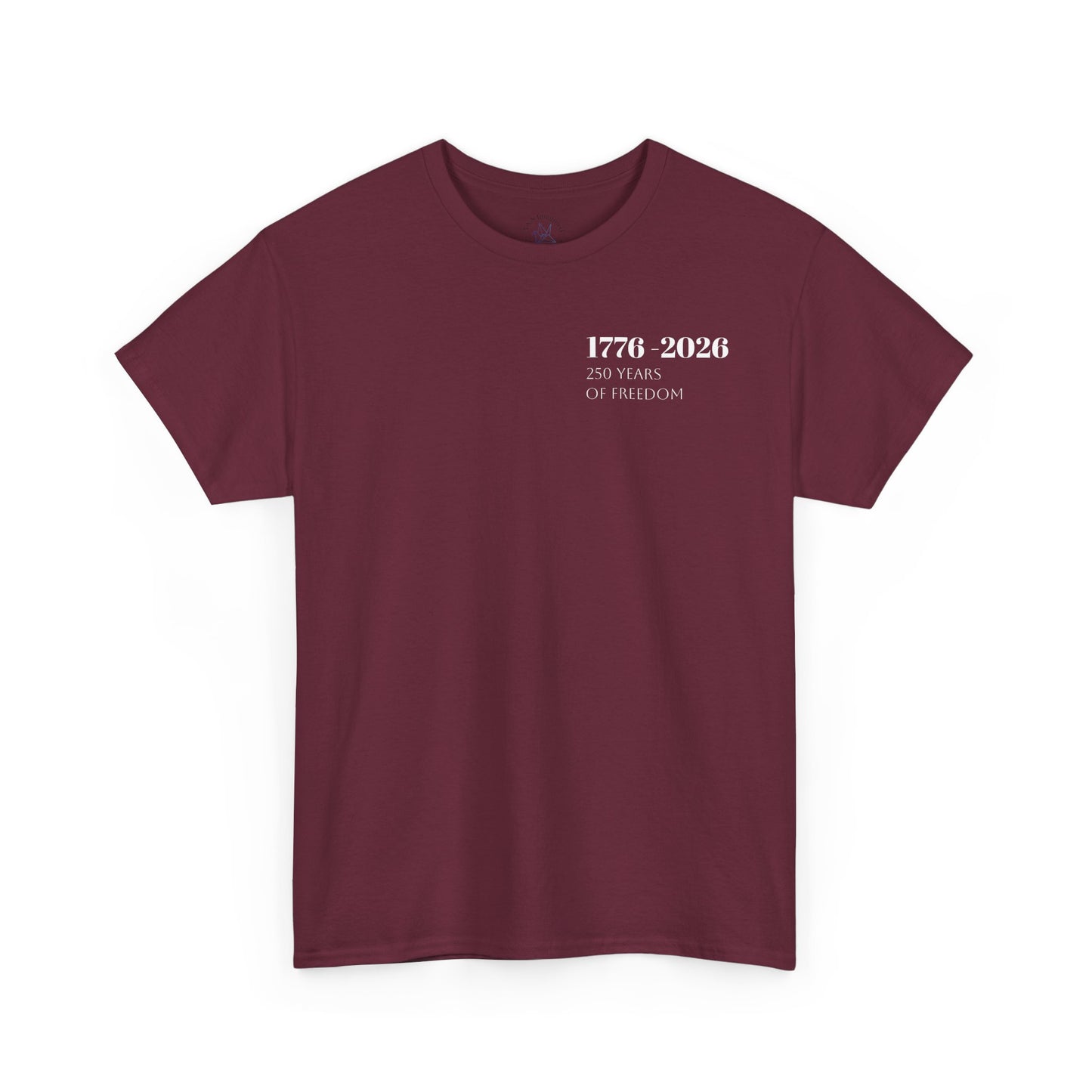 Minimalist Freedom 1776 Shirt | American Eagle Graphic Tee | 250 Years of Freedom 1776 2026 T-Shirt | USA Flag Front and Back Tshirt | Fourth of July Outfit