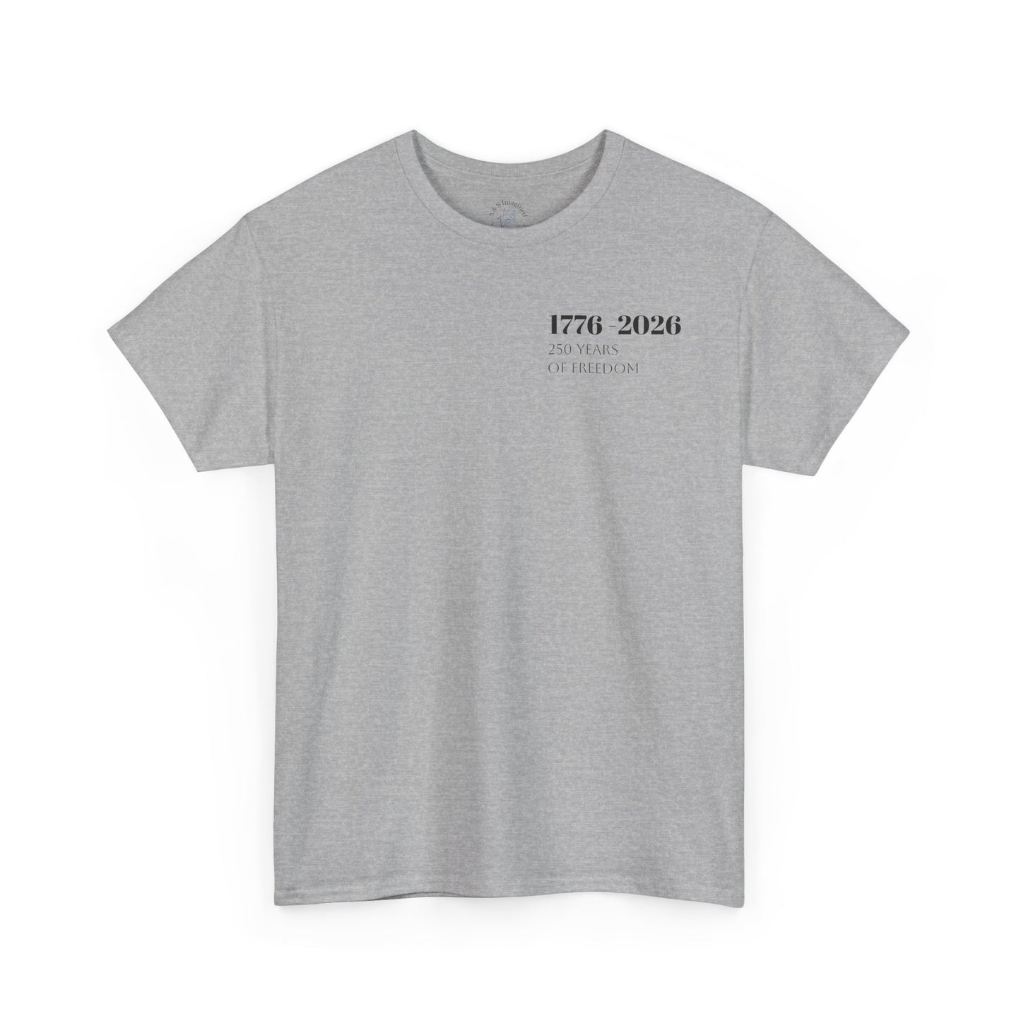 Minimalist Freedom 1776 Shirt | American Eagle Graphic Tee | 250 Years of Freedom 1776 2026 T-Shirt | USA Flag Front and Back Tshirt | Fourth of July Outfit