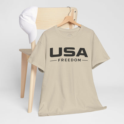 USA Freedom Minimalist T-shirt | Modern Patriotic Tee | Fourth of July Outfit | Independence Day Tee