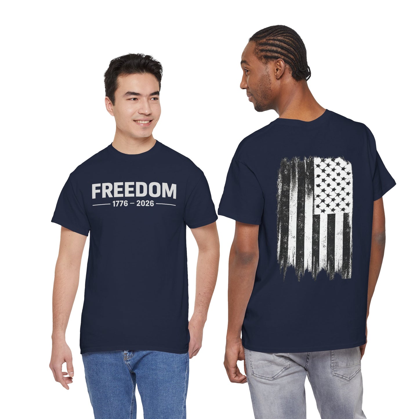 Independence Freedom Graphic Tee | Freedom 1776 2026 Shirt | Patriotic American Flag T-Shirt | 250th Year Anniversary Tshirt |  Fourth of July Outfit