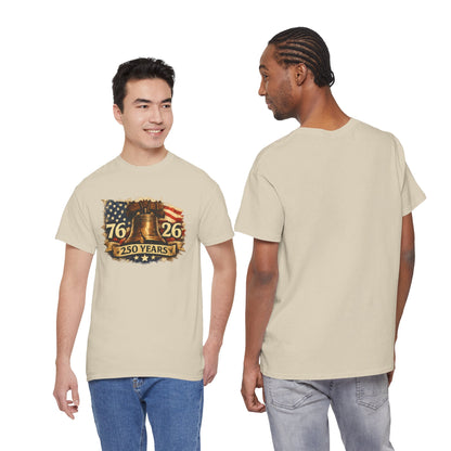 USA 250 Years Anniversary Shirt | Liberty Bell 1776 2026 | Patriotic T-shirt | Fourth of July Vintage Flag Tee | American Graphic Shirt