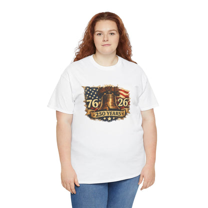 USA 250 Years Anniversary Shirt | Liberty Bell 1776 2026 | Patriotic T-shirt | Fourth of July Vintage Flag Tee | American Graphic Shirt