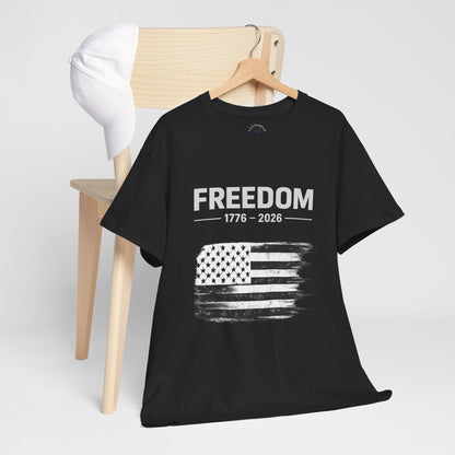 Vintage Freedom 1776 2026 Shirt | Patriotic American Flag Tee | USA 250 Anniversary T-Shirt | Minimalist Independence Tshirt | Fourth of July Outfit