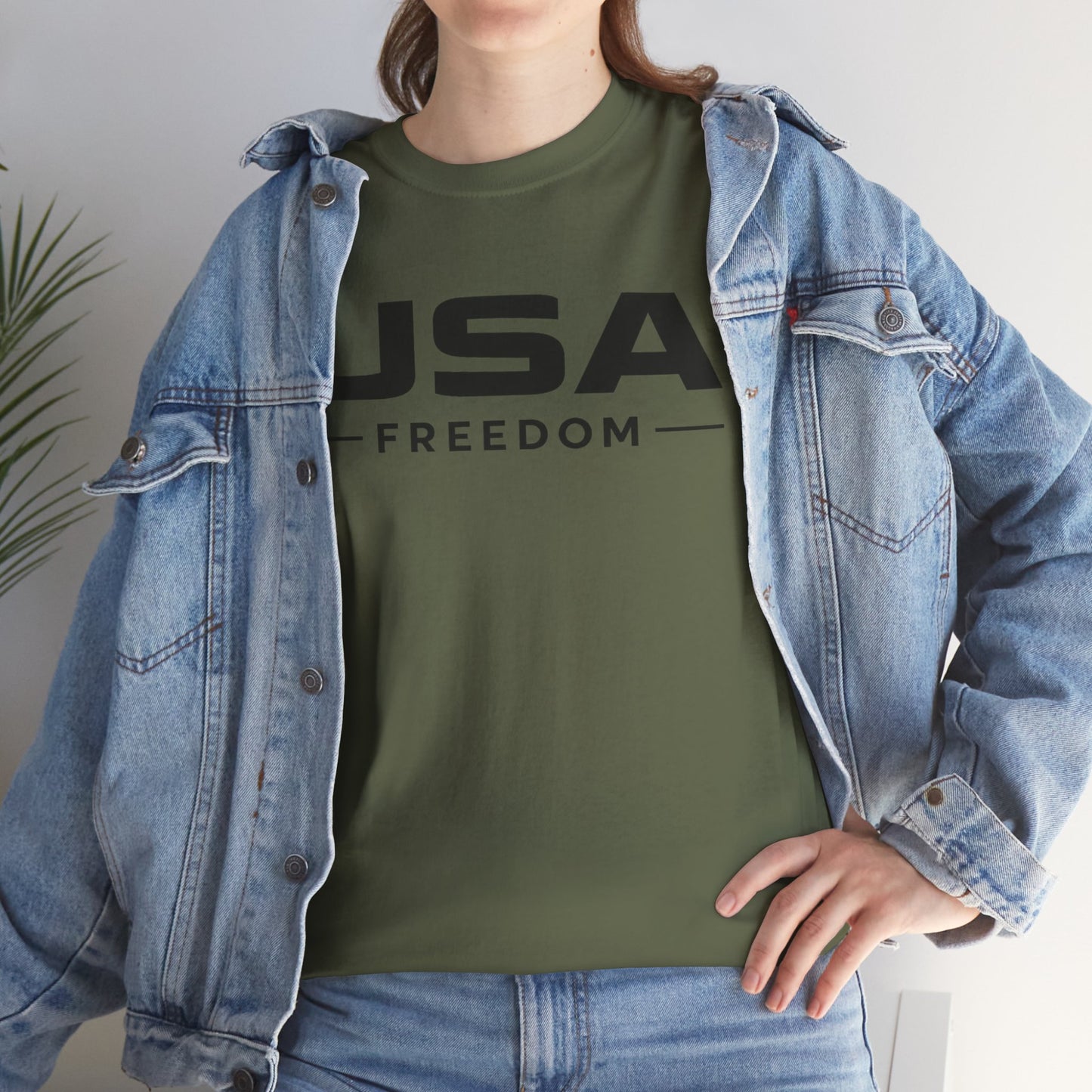 USA Freedom Shirt Front and Back | Patriotic Eagle Flag Tee | American Flag Print T-Shirt | Fourth of July Outfit | USA Graphic Tee